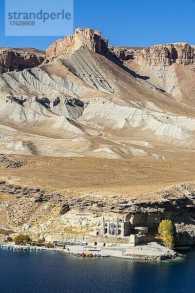 Blick über die tiefblauen Seen des Unesco-Nationalparks  Band-E-Amir-Nationalpark  Afghanistan  Asien