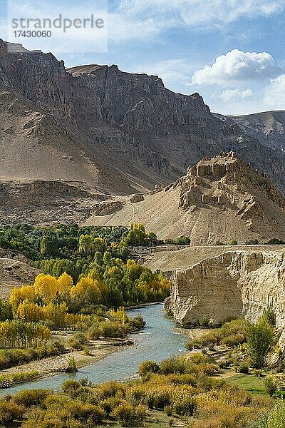 Chehel Burj oder Festung mit vierzig Türmen  Provinz Yaklawang  Bamyan  Afghanistan  Asien