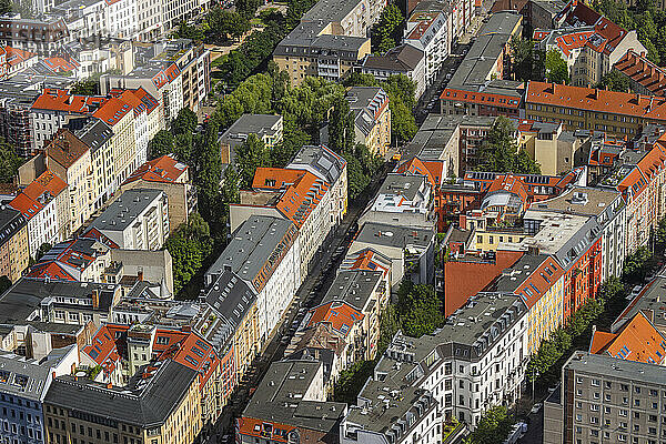 Deutschland  Berlin  Luftaufnahme eines Wohnviertels