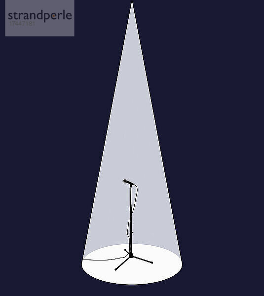 Mikrofon im Scheinwerferlicht