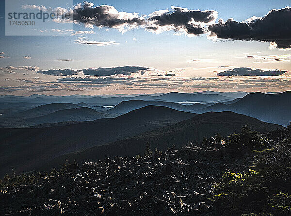 Bergblick vom Gipfel des White Cap  Appalachian Trail  Maine