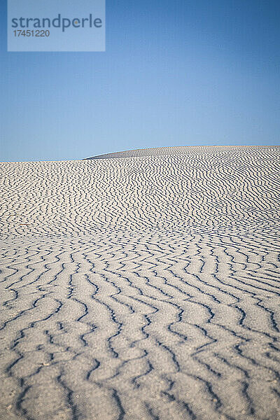 Muster in Sanddünen  White Sands Nationalpark  New Mexico