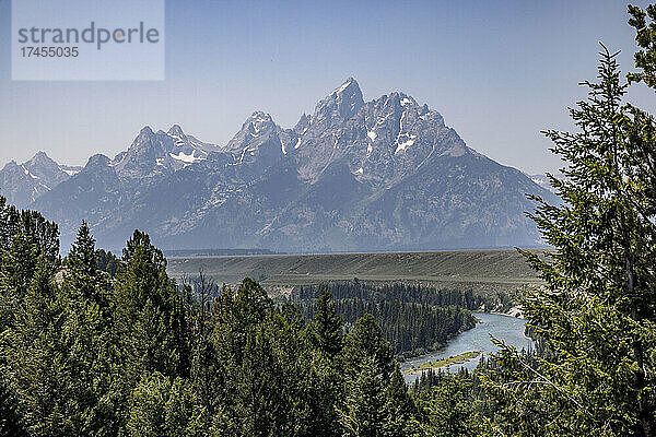 Sommer am Ansel Adams Overlook im Grand-Teton-Nationalpark.