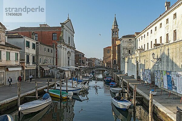 Canal Vena  Chioggia  Venedig  Italien  Europa