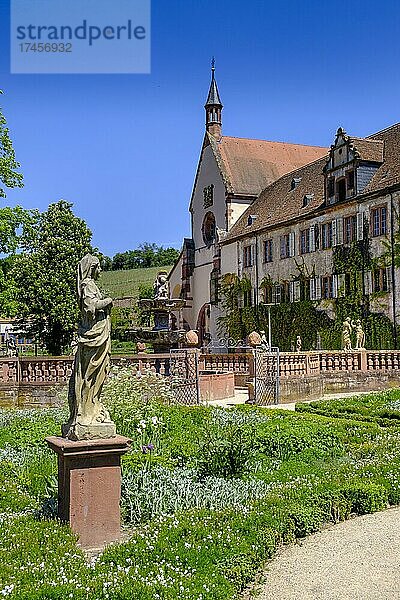 Kloster Bronnbach  Taubertal  Romantische Straße  Bronnbach  Baden-Württemberg  Deutschland  Europa