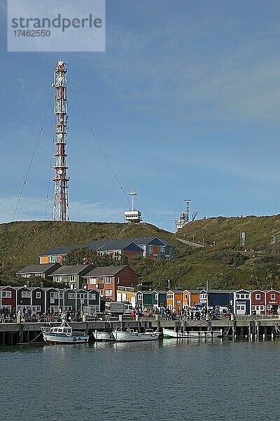 Hummerbuden  Hafen  Insel Helgoland  Schleswig-Holstein  Deutschland  Europa