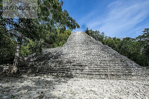 Die archäologische Maya-Stätte Coba  Quintana Roo  Mexiko  Mittelamerika