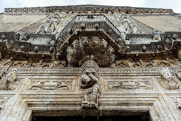 Fassade des Museo Casa Montejo  Merida  Yucatan  Mexiko  Mittelamerika