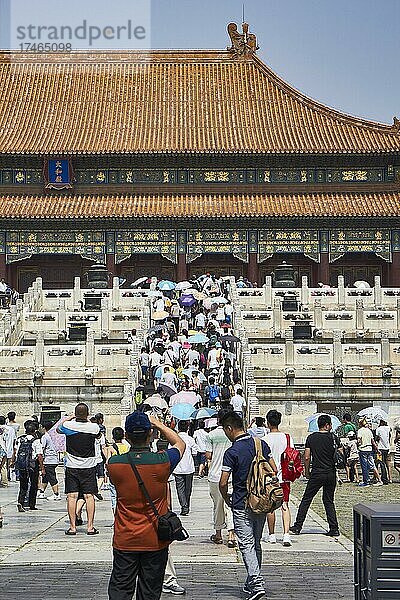 Halle der höchsten Harmonie in der verbotenen Stadt  Peking  China  Asien