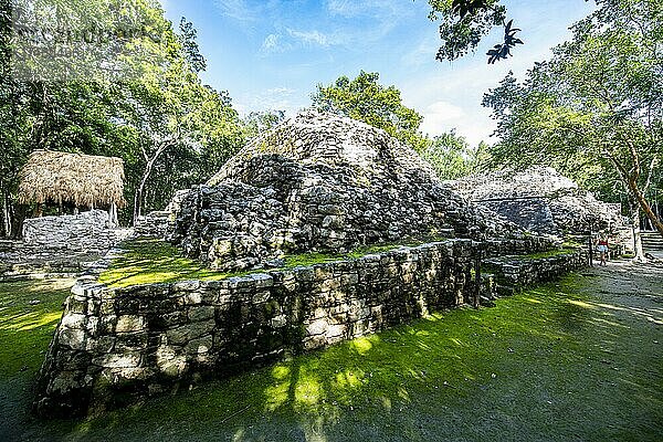 Die archäologische Maya-Stätte Coba  Quintana Roo  Mexiko  Mittelamerika