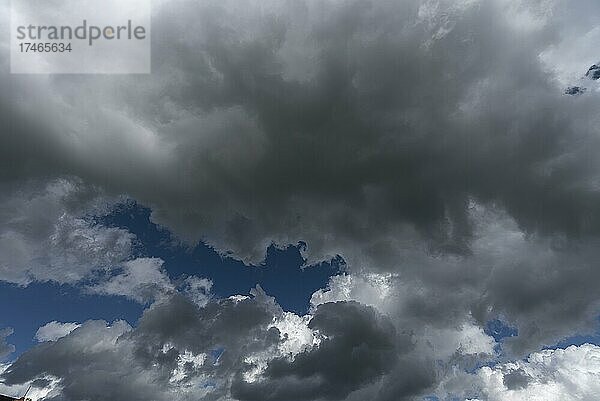 Regenwolken (Nimbostratus)  Bayern  Deutschland  Europa