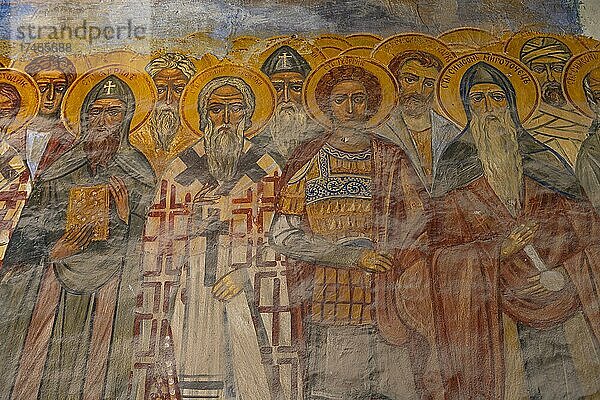 Religiöse Deckenmalerei  orthodoxes Kloster Zica  Zica  Serbien  Europa