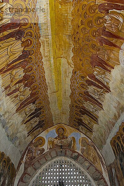 Religiöse Deckenmalerei  orthodoxes Kloster Zica  Zica  Serbien  Europa