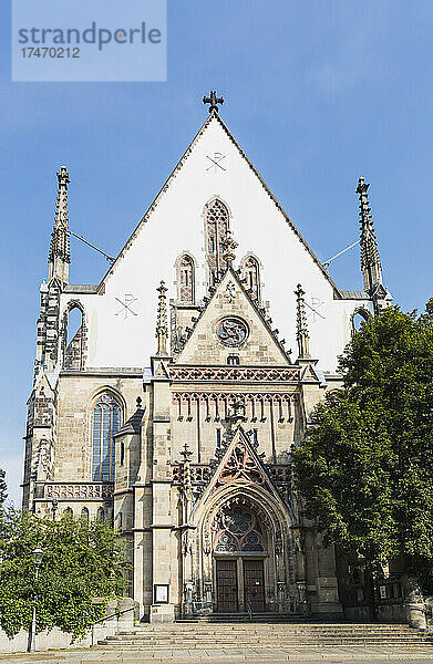 Deutschland  Sachsen  Leipzig  Westfassade der Thomaskirche