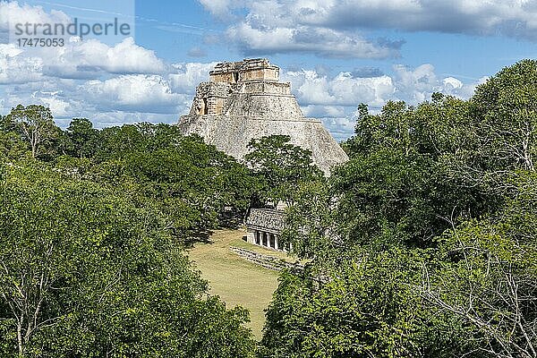 Unesco-Weltkulturerbe  die Maya-Ruinen von Uxmal  Yucatan  Mexiko  Mittelamerika