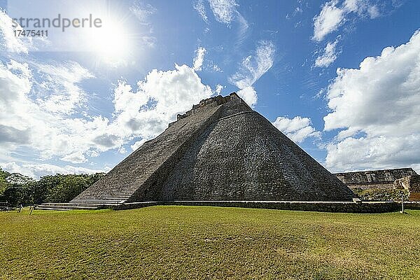 Unesco-Weltkulturerbe  die Maya-Ruinen von Uxmal  Yucatan  Mexiko  Mittelamerika