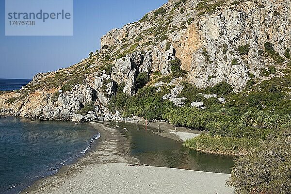 Preveli Beach  Südküste  Kreta  Griechenland  Europa