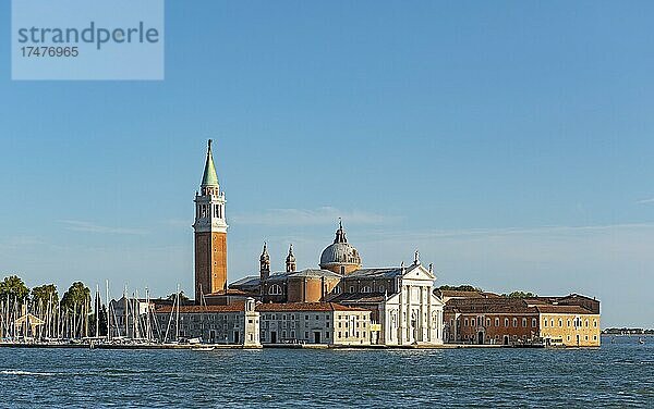 Insel und Kirche von San Giorgio Maggiore  Venedig  Italien  Europa