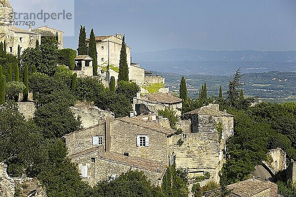 Altstadt  Gordes  Département Vaucluse  Provence  Frankreich  Europa