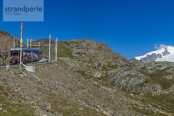 Gornergratbahn  Gornergrat  Zermatt  Schweiz  Europa