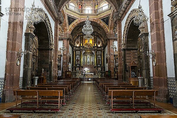 Kathedrale La Parroquia de San Miguel Arcángel  Unesco-Stätte San Miguel de Allende  Guanajuato  Mexiko  Mittelamerika
