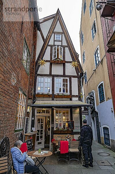 Schnoor  Schnoorviertel  Altstadt  Bremen  Deutschland  Europa