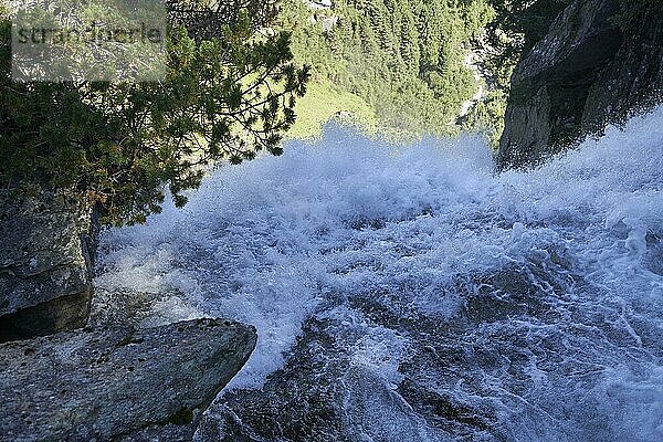 Krimmler Wasserfälle  Krimml  Pinzgau  Nationalpark Hohe Tauern  Salzburg  Österreich  Europa