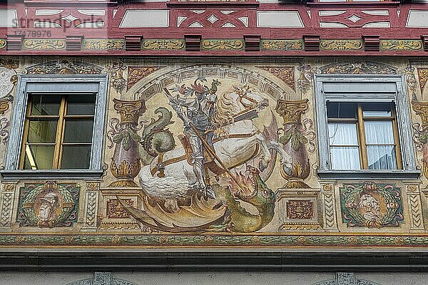 Historische Stadt Stein am Rhein  Schweiz  Europa