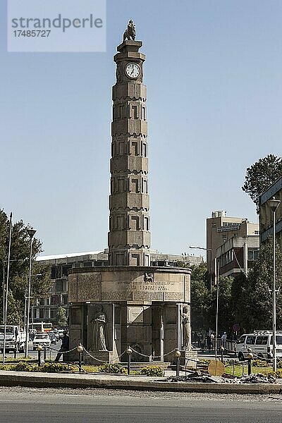 Arat-Kilo Monument am Meyazia 27 Square  Addis Abeba  Äthiopien  Afrika