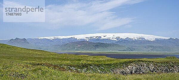 Mýrdalsjökull Gletscher  Südisland  Island  Europa