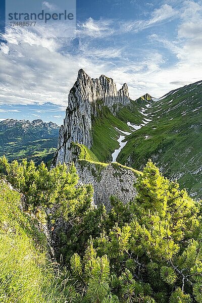 Saxer Lücke  Alpstein  Appenzell  Schweiz  Europa