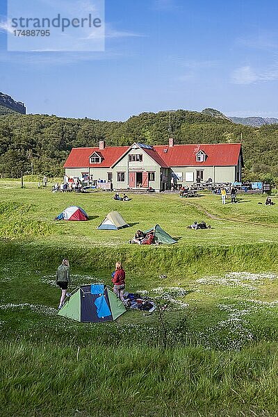 Campingplatz Skagfjörðsskáli im Isländischen Hochland  Þórsmörk  Suðurland  Island  Europa