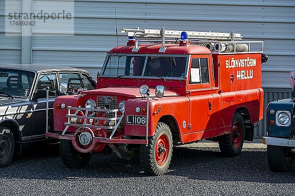 Altes Feuerwehrauto  Oldtimer  Island  Europa
