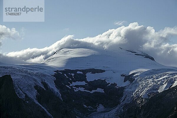 Blick auf den Johannisberg  von der Franz-Josefs-Höhe  Großglockner Hochalpenstraße  Nationalpark Hohe Tauern  Kärnten  Österreich  Europa