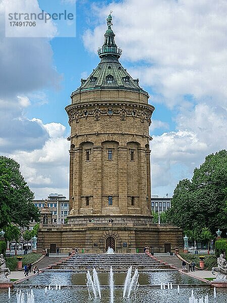 Wasserturm Mannheim  BW  Deutschland  Europa