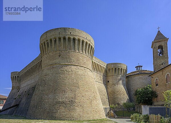 Burg von Urbisaglia  Provinz Macerata  Italien  Europa