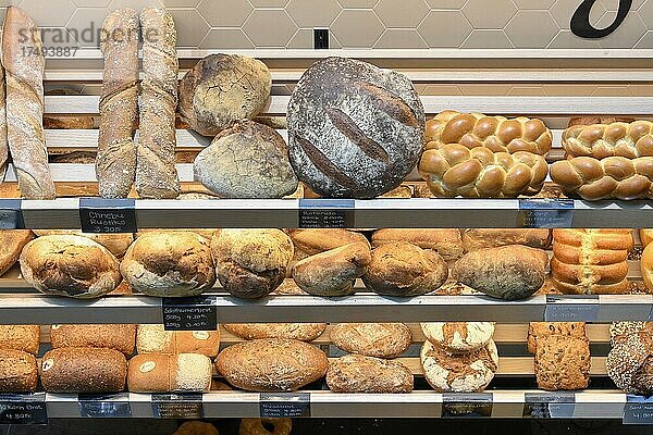 Verkaufsregal diverse Brotsorten