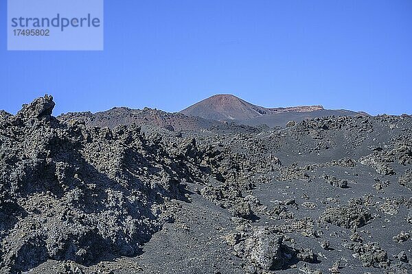 Lavafeld des Vulkans Teneguia  Fuencaliente  La Palma  Spanien  Europa