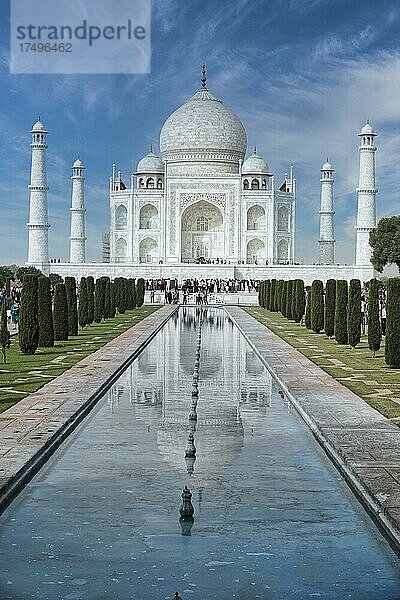 Taj Mahal Grabmal  UNESCO  WELTKULTURERBE  Agra  Uttar Pradesh  Indien  Asien