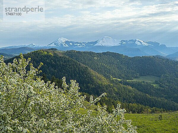 Apennin im Frühling  Gubbio  Umbrien  Italien  Europa