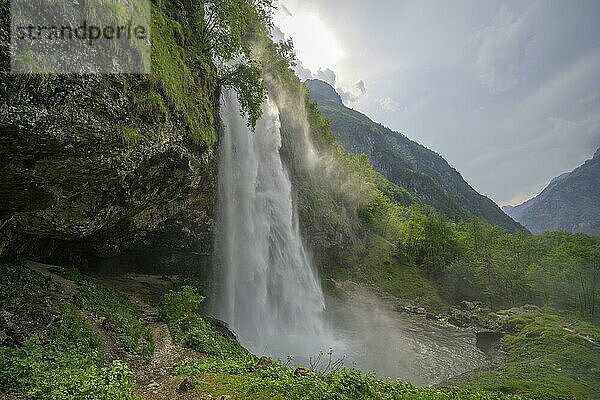 Cascata Goriuda  Chiusaforte  Provinz Udine  Italien  Europa