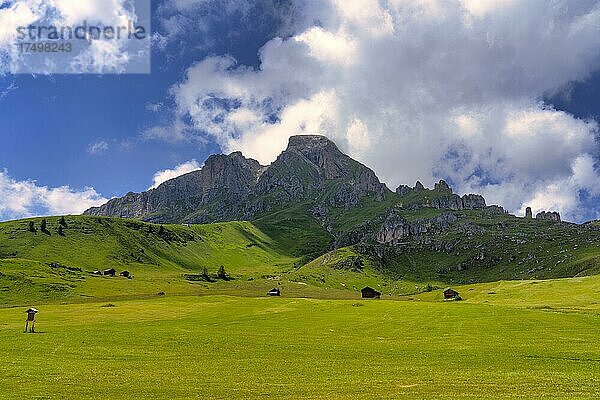 Saß de Putia im Sommer  Dolomiten  Südtirol  Italien  Europa