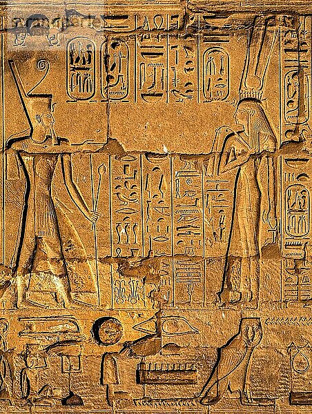 Relief  Karnak-Tempel  Luxor  Theben  Ägypten  Luxor  Theben  Ägypten  Afrika