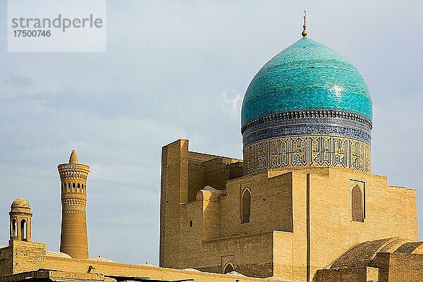 Moschee und Minarett Kalon  Ensemble Poi Kalon  Buchara  die Heilige Stadt  Usbekistan  Usbekistan  Asien