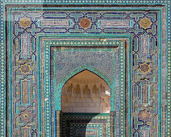 Shohizinda  Gräberstraße aus 11 Mausoleen  Samarkand  Usbekistan  Samarkand  Usbekistan  Asien