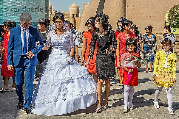 Brautpaar  Hochzeit  Usbekistan  Chiwa  Usbekistan  Asien