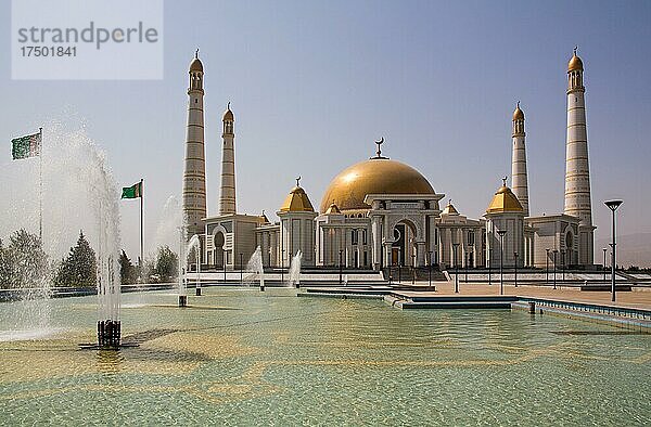 Ruhy Moschee  Aschgabat  Turkmenistan  Aschgabat  Turkmenistan  Asien