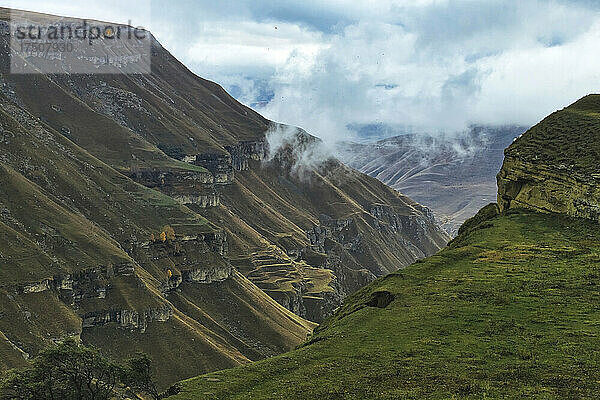 Wunderschöne Landschaft des Kaukasus  Dagestan  Russland