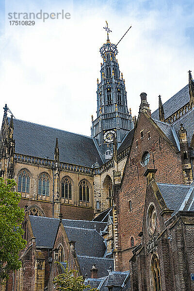 Niederlande  Nordholland  Haarlem  Grote Kerk Kathedrale am Grote Markt