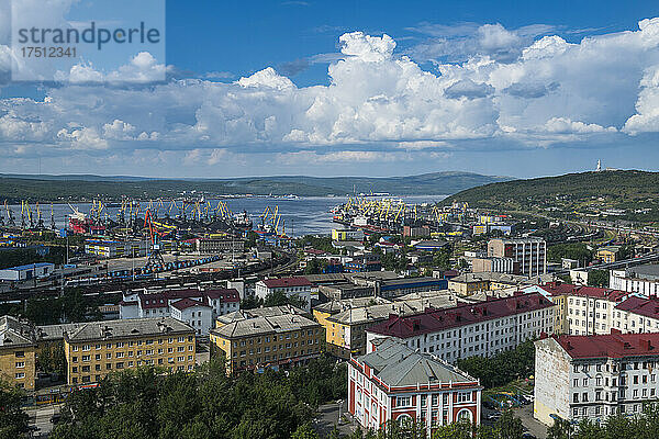 Russland  Murmansk  Stadtbild